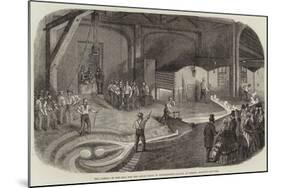 The Casting of the Bell for the Great Clock of Westminster Palace, at Norton, Stockton-On-Tees-null-Mounted Giclee Print