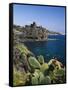 The Castle and Coastline, Aci Castello, Sicily, Italy, Mediterranean, Europe-Stuart Black-Framed Stretched Canvas