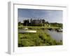 The Castle and Estuary at Laugharne, Carmarthenshire, Wales, United Kingdom-Rob Cousins-Framed Photographic Print