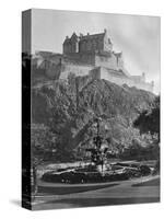 The Castle and Ross Fountain, Edinburgh, 1924-1926-Alfred Hind Robinson-Stretched Canvas