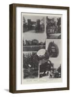 The Castle and Village of Hawarden-null-Framed Giclee Print
