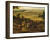 The Castle and Village of Versailles-F. Muller-Framed Giclee Print