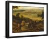 The Castle and Village of Versailles-F. Muller-Framed Giclee Print