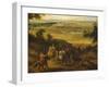 The Castle and Village of Versailles-F. Muller-Framed Giclee Print