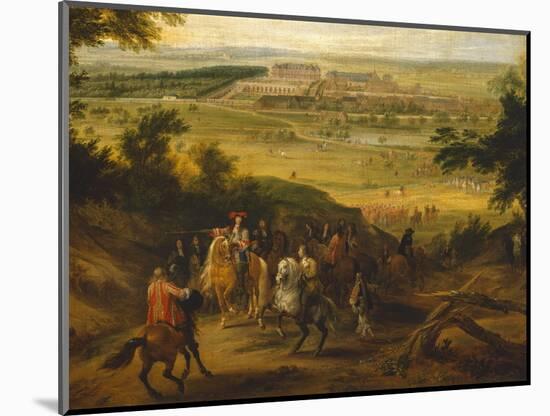 The Castle and Village of Versailles-F. Muller-Mounted Giclee Print