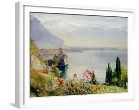 The Castle at Chillon-John William Inchbold-Framed Giclee Print