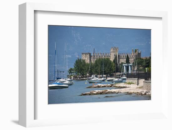 The Castle at Torre Del Benaco, Lake Garda, Italian Lakes, Veneto, Italy, Europe-James Emmerson-Framed Photographic Print