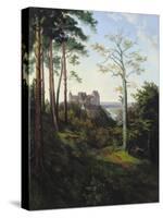 The Castle Colditz, 1828-Ernst Ferdinand Oehme-Stretched Canvas