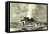 The Castle Geyser in Action 1891 Usa-null-Framed Stretched Canvas