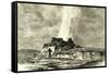 The Castle Geyser in Action 1891 Usa-null-Framed Stretched Canvas