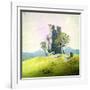 The Castle in Teplitz, Late 18th or 19th Century-Caspar David Friedrich-Framed Giclee Print