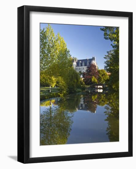 The Castle in the Beautiful Village of Montresor, Indre-Et-Loire, Loire Valley, Centre, France, Eur-Julian Elliott-Framed Photographic Print