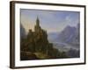 The Castle Katzenellenbogen on the Rhine, 17Th Century (Oil on Copper)-Herman the Younger Saftleven-Framed Giclee Print