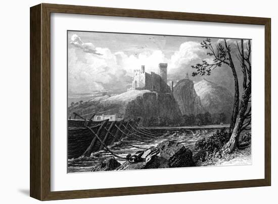 The Castle of Beaucaire and a Bridge of Boats over the Rhone, France, 1824-William Bernard Cooke-Framed Giclee Print