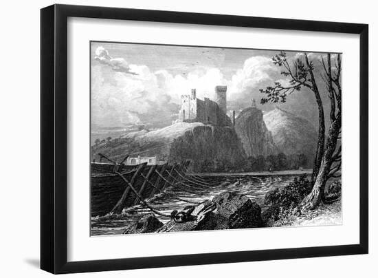 The Castle of Beaucaire and a Bridge of Boats over the Rhone, France, 1824-William Bernard Cooke-Framed Giclee Print