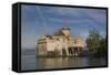 The Castle of Chillon, on Lake Geneva, Montreux, Canton Vaud, Switzerland, Europe-Angelo Cavalli-Framed Stretched Canvas