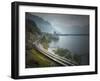 The Castle of Chillon, on Lake Geneva, Montreux, Canton Vaud, Switzerland, Europe-Angelo Cavalli-Framed Premium Photographic Print