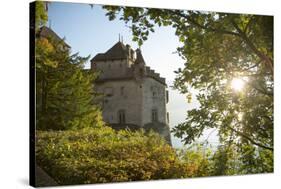 The Castle of Chillon, on Lake Geneva, Montreux, Canton Vaud, Switzerland, Europe-Angelo Cavalli-Stretched Canvas