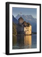 The Castle of Chillon, on Lake Geneva, Montreux, Canton Vaud, Switzerland, Europe-Angelo Cavalli-Framed Photographic Print