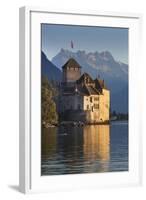 The Castle of Chillon, on Lake Geneva, Montreux, Canton Vaud, Switzerland, Europe-Angelo Cavalli-Framed Photographic Print