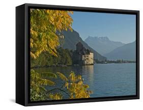 The Castle of Chillon, on Lake Geneva, Montreux, Canton Vaud, Switzerland, Europe-Angelo Cavalli-Framed Stretched Canvas