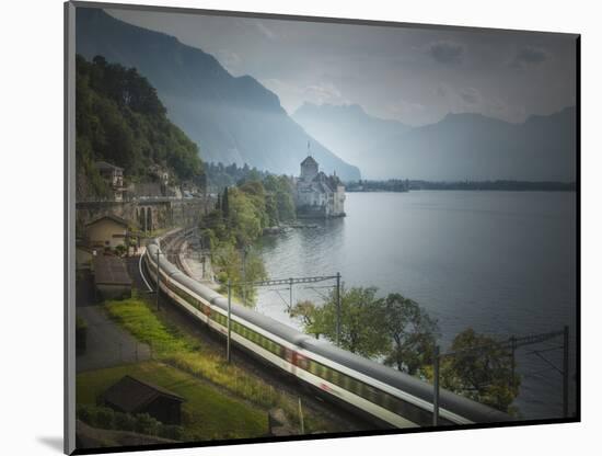 The Castle of Chillon, on Lake Geneva, Montreux, Canton Vaud, Switzerland, Europe-Angelo Cavalli-Mounted Photographic Print