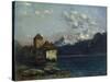 The Castle of Chillon-Gustave Courbet-Stretched Canvas