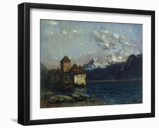 The Castle of Chillon-Gustave Courbet-Framed Giclee Print