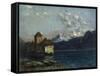 The Castle of Chillon-Gustave Courbet-Framed Stretched Canvas
