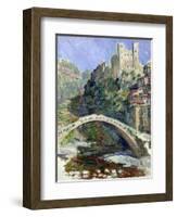 The Castle of Dolceacqua, 1884-Claude Monet-Framed Giclee Print