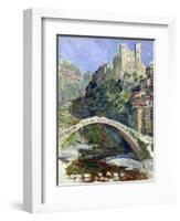 The Castle of Dolceacqua, 1884-Claude Monet-Framed Giclee Print