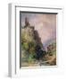 The Castle of Katz on the Rhine-William Callow-Framed Giclee Print