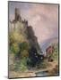 The Castle of Katz on the Rhine-William Callow-Mounted Giclee Print