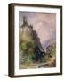 The Castle of Katz on the Rhine-William Callow-Framed Giclee Print