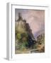 The Castle of Katz on the Rhine-William Callow-Framed Giclee Print