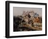 The Castle of Loches and the Porte Des Cordeliers, View Taken from the Spinning Mill, 1891 (Oil on-Emmanuel Lansyer-Framed Giclee Print