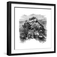 The Castle of Lourdes, France, 19th Century-Whymper-Framed Giclee Print