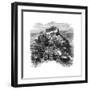 The Castle of Lourdes, France, 19th Century-Whymper-Framed Giclee Print