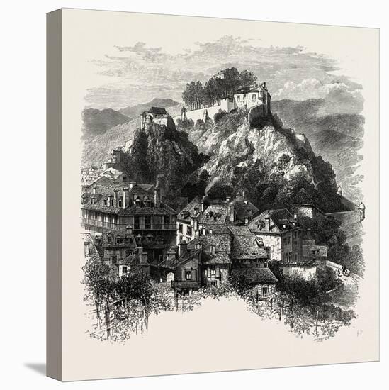 The Castle of Lourdes, the Pyrenees, France, 19th Century-null-Stretched Canvas
