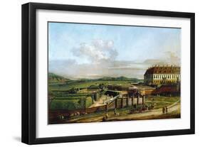 The Castle of Schlosshof Seen from North, Between 1758 and 1761-Bernardo Bellotto-Framed Giclee Print