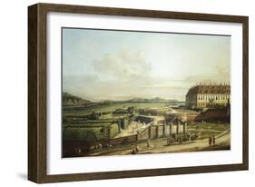 The Castle of Schlosshof Seen from North-Bernardo Bellotto-Framed Giclee Print