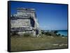 The Castle of Tulum, Side View Overlooking the Caribbean Sea, Yucatan-null-Framed Stretched Canvas