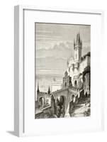 The Castle of Veste Coburg in Coburg, Germany in the 19th Century-null-Framed Giclee Print