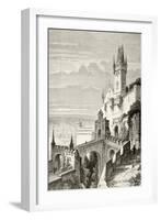 The Castle of Veste Coburg in Coburg, Germany in the 19th Century-null-Framed Giclee Print