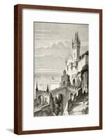 The Castle of Veste Coburg in Coburg, Germany in the 19th Century-null-Framed Giclee Print