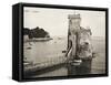 The Castle - Rapallo, Italy, Guarding the Entrance to the Harbour-null-Framed Stretched Canvas