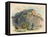 'The Castle Rock, Edinburgh', c1890-Charles Wilkinson-Framed Stretched Canvas