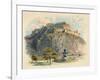 'The Castle Rock, Edinburgh', c1890-Charles Wilkinson-Framed Giclee Print