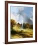 The Castle Sanssouci-Karl Blechen-Framed Art Print