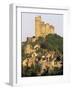 The Castle Towering Above Village Houses, in Early Morning Light, Najac, Midi-Pyrenees, France-Ruth Tomlinson-Framed Photographic Print